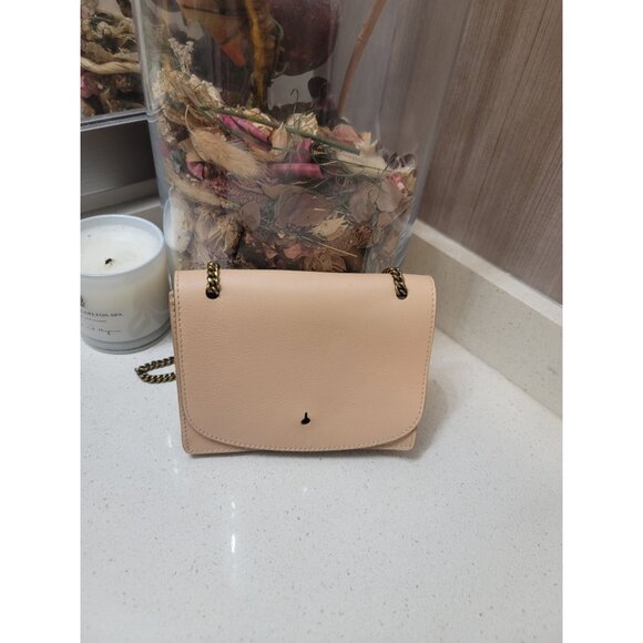 Madewell Handbags - Madewell The Chain Leather Crossbody Bag Color LINEN style G8082